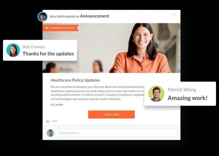 Workmates pulse survey product screen
