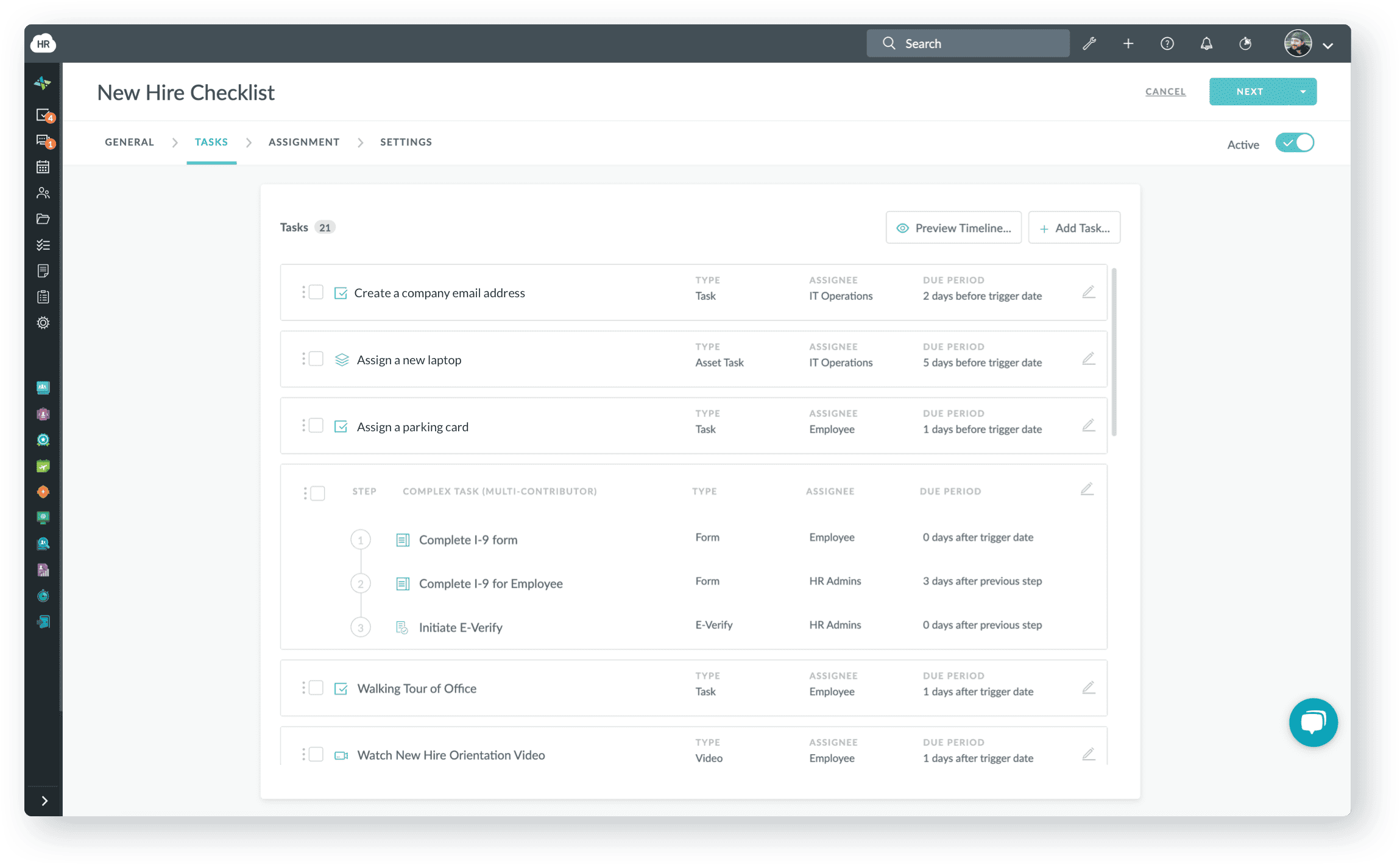 HR Cloud Onboard Day One product interface