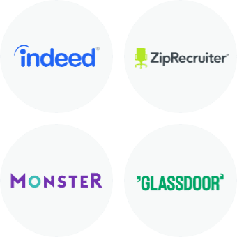 Indeed, ZipRecruiter, Monster, Glassdoor