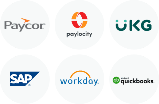 Paycor, Paylocity, UGK, SAP, Workday, INTUIT QuickBooks