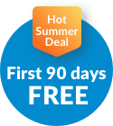 Hot Summer Deal: First 90 days FREE badge