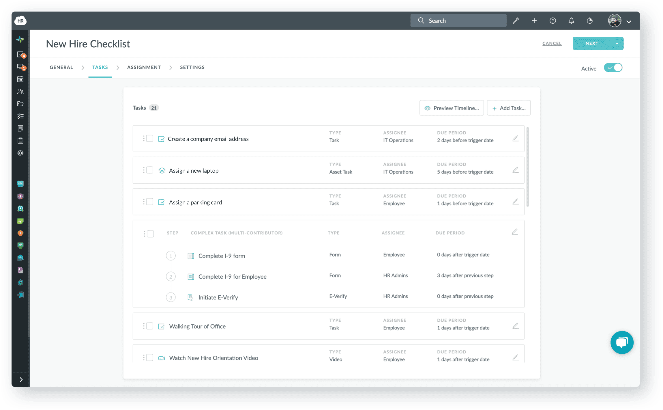 Workflows and checklists